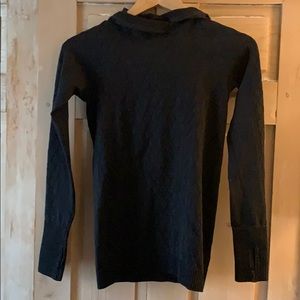 Lululemon long sleeve black ribbed hoodie size 4